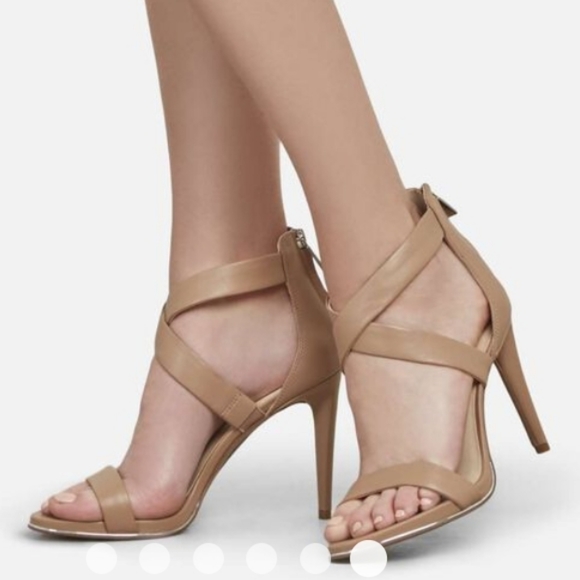 Kenneth Cole Brooke Cross High Heel Sandals-8.5 - Picture 2 of 9